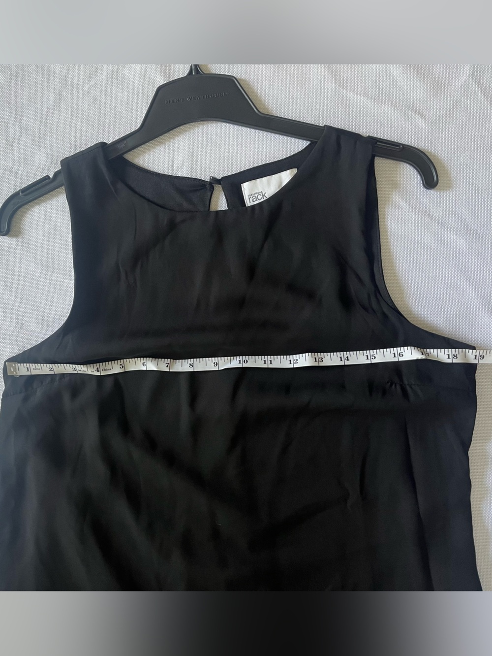 Nordstrom Rack Sleeveless Shift Dress Womens Medium Black Casual Chic New - Picture 10 of 11